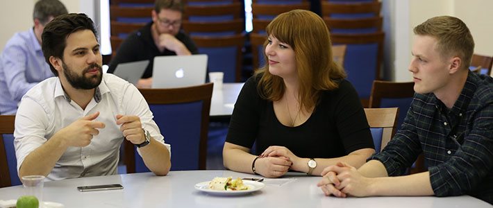 Students discussing