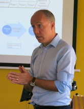 Peter Scholes presenting at the Summer School