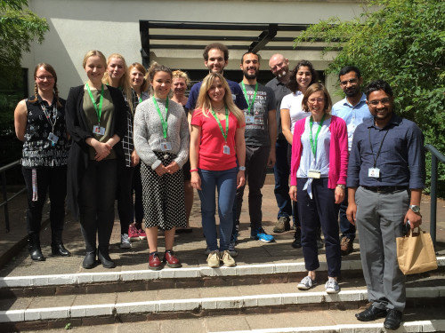 Group photo outside the School of Pharmacy